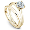 DIAMOND ENGAGEMENT RINGS - 14K Yellow Gold Polished Traditional Engagement Ring #897A