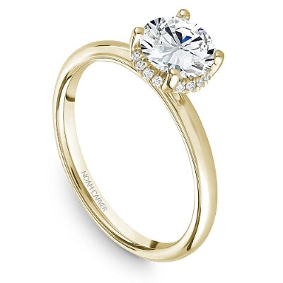DIAMOND ENGAGEMENT RINGS - 14K Yellow Gold Traditional Diamond Engagement Ring