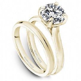 DIAMOND ENGAGEMENT RINGS - 14K Yellow Gold Traditional Diamond Engagement Ring