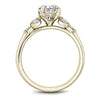 3-Stone Style Round Diamond Ring 14K Yellow Gold 804A