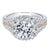 Triple Shank Style Halo Diamond Ring 1.33 Cttw 14K Gold 316A