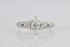 DIAMOND ENGAGEMENT RINGS - 18K White Gold 1.32cttw With .78ct G/SI2 Marquise Center Diamond Engagement Ring