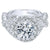 Interlaced Split Shank Halo Diamond Ring 1.29 Cttw 322A