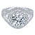 Woven Split Shank Diamond Ring 1.32 Cttw 14K White Gold 321A
