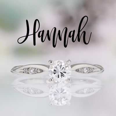 DIAMOND ENGAGEMENT RINGS - Hannah - Petite 7/8cttw Channel Set Round Diamond Engagement Ring