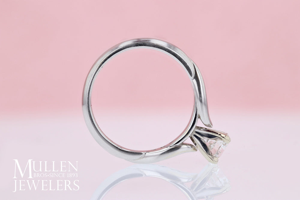 DIAMOND ENGAGEMENT RINGS - Hannah - Petite 7/8cttw Channel Set Round Diamond Engagement Ring