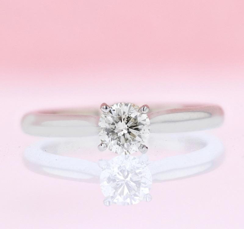 DIAMOND ENGAGEMENT RINGS - Loren - 1/2ct Round Solitaire Diamond Engagement Ring