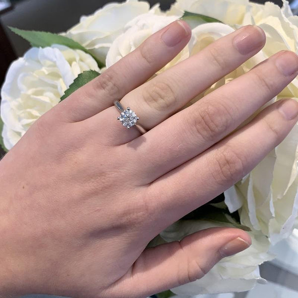 Selena Diamond Engagement Ring -14K White Gold, Halo, 1.5 Carat, – Best  Brilliance