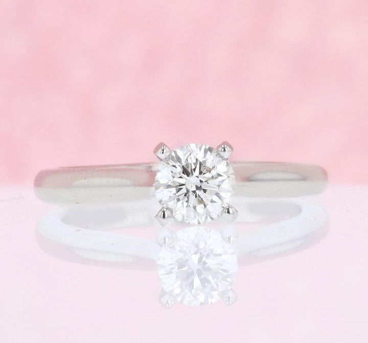 DIAMOND ENGAGEMENT RINGS - Loren - 3/4ct Round Solitaire Diamond Engagement Ring