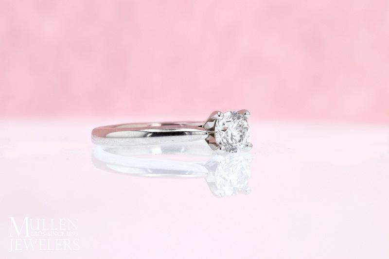 DIAMOND ENGAGEMENT RINGS - Loren - 3/4ct Round Solitaire Diamond Engagement Ring
