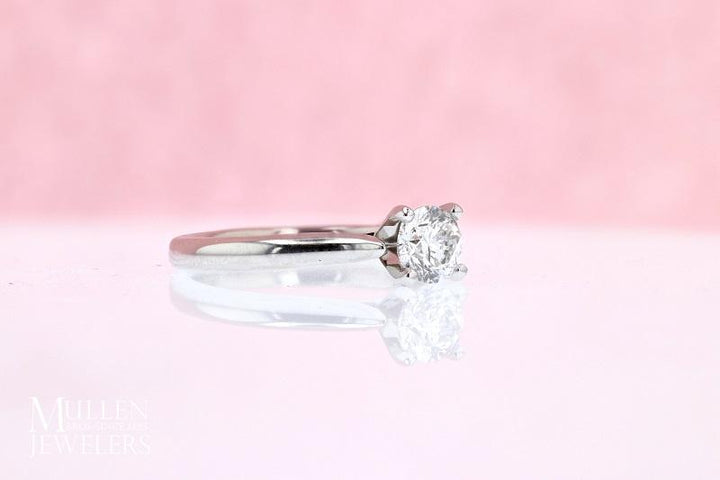 DIAMOND ENGAGEMENT RINGS - Loren - 5/8ct Round Solitaire Diamond Engagement Ring