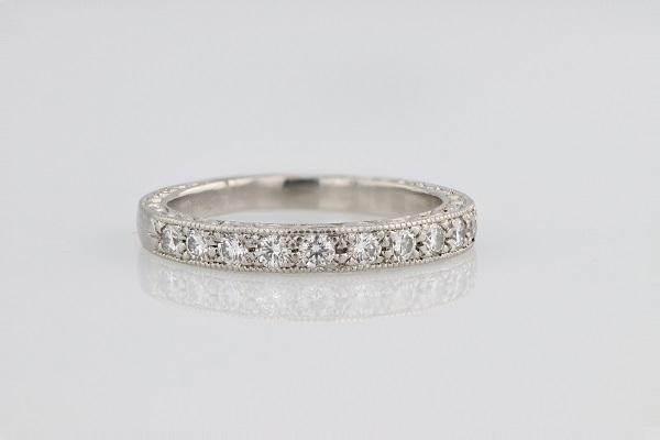 DIAMOND ENGAGEMENT RINGS - Platinum 1.51cttw With .55ct G/SI2 Engagement Ring & Wedding Band With GSI Cert Wedding Set