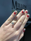 DIAMOND ENGAGEMENT RINGS - Sarah - Vintage Inspired 7/8cttw Round Diamond Engagement Ring With Hand Engraving