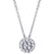Round Diamond Cluster Necklace 1/3 Ct | Mullen Jewelers