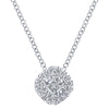 DIAMOND JEWELRY - 1/4cttw Cushion Shaped Diamond Cluster Necklace