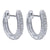 Diamond Huggie Earrings 1/4 Cttw 14K White Gold