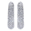 DIAMOND JEWELRY - 1/4cttw Diamond Huggie Earrings In 14K White Gold