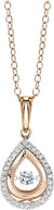 Pear Shaped Rhythm of Love Diamond Necklace 14K Gold