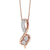 Twogether 2-Tone Diamond Necklace 1/5cttw 14K Gold