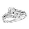 DIAMOND JEWELRY - 14K White Gold 1/2cttw Twogether Bezel Set Diamond Ring