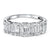 5-Stone Style Baguette Cluster Ring 1 Cttw 14K White Gold