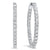 Inside Out Diamond Hoop Earrings 1 Cttw 14K White Gold