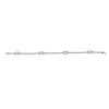DIAMOND JEWELRY - 14K White Gold Diamond Tennis Bracelet With Open Rectangle Stations