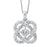 Love's Crossing Diamond Necklace 1/4 Cttw 14K White Gold