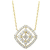DIAMOND JEWELRY - 14K Yellow Gold 3/8cttw Filigree Diamond Necklace