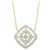 Filigree Diamond Necklace 3/8 Cttw 14K Yellow Gold