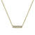 Pave Petite Bar Diamond Necklace 14K Yellow Gold