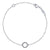 Diamond Fashion Bracelet with Circle Accent