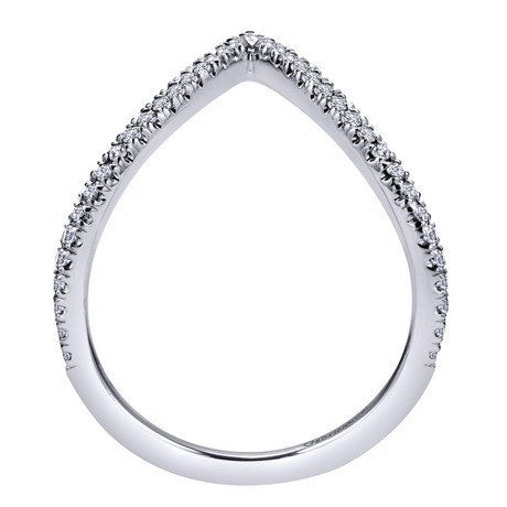 DIAMOND JEWELRY - Diamond V Shape Freeform 1/4ct Fashion Ring With Pave Set Diamonds