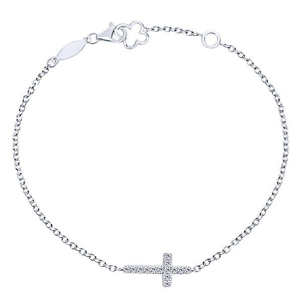 DIAMOND JEWELRY - East To West Cross Diamond Fashion Bracelet