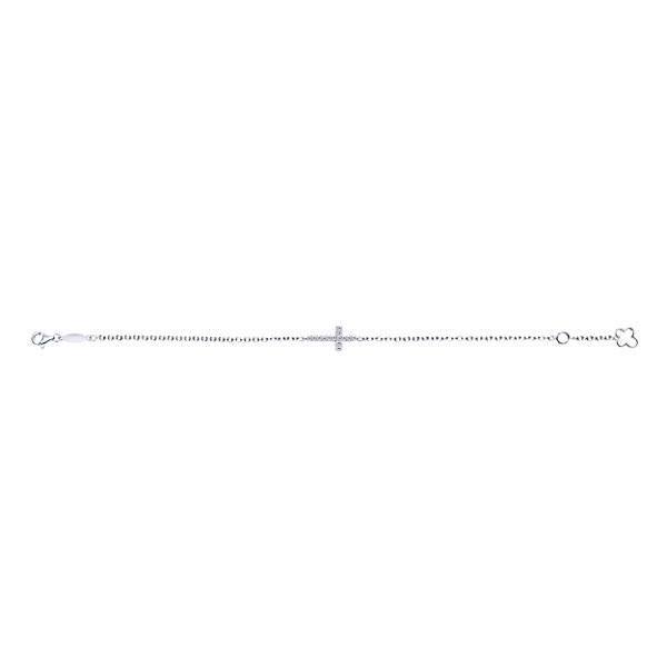 DIAMOND JEWELRY - East To West Cross Diamond Fashion Bracelet