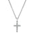 Petite Pave Diamond Cross Necklace 1/20 Ct