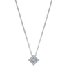 DIAMOND JEWELRY - Petite Square Diamond Cluster Necklace
