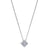 Petite Square Diamond Cluster Necklace