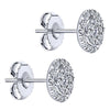 DIAMOND JEWELRY - Round Diamond Cluster 1/2cttw Stud Earrings With Double Halo