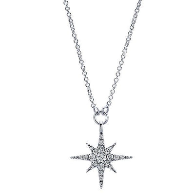 DIAMOND JEWELRY - Starburst Diamond Fashion Necklace