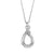 Love's Crossing Diamond Necklace 1/10 Cttw Sterling Silver