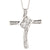 Twogether Cross Diamond Necklace 1/4 Cttw 14K White Gold