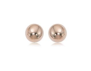EARRINGS - 14k Rose Gold 6mm Ball Earrings