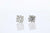 Round Diamond Stud Earrings 1.12 Cttw 14K White Gold