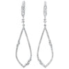 EARRINGS - 14k White Gold 1/2cttw Fancy Diamond Drop Earrings