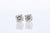 Round Diamond Stud Earrings 1.43 Cttw 14K White Gold