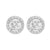 True Reflections Halo Diamond Earrings .25 Cttw