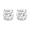 EARRINGS - 14K White Gold 1.50cttw Promotional Quality Round Diamond Stud Earrings