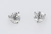 EARRINGS - 14K White Gold 1.61cttw Round Diamond Stud Earrings