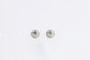EARRINGS - 14K White Gold 1cttw Alpha Lab Grown Round Diamond Halo Stud Earrings